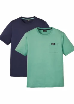 Discount T-Shirt aus reiner Bio-Baumwolle (2er Pack) Herren Shirts & Polos|Basics