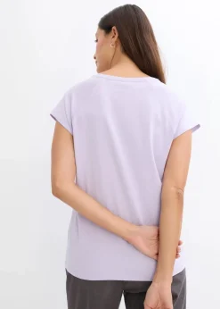 Online T-Shirt aus reiner Bio-Baumwolle Damen Nachhaltigere Materialien|Shirts & Tops