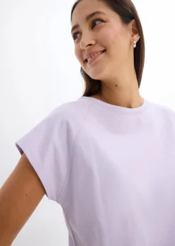 Online T-Shirt aus reiner Bio-Baumwolle Damen Nachhaltigere Materialien|Shirts & Tops