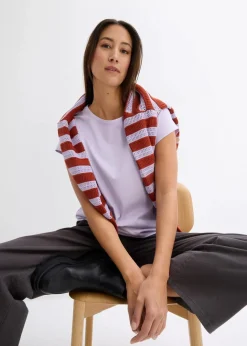 Online T-Shirt aus reiner Bio-Baumwolle Damen Nachhaltigere Materialien|Shirts & Tops