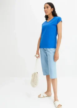 New T-Shirt aus reiner Bio-Baumwolle Damen Shirts & Tops