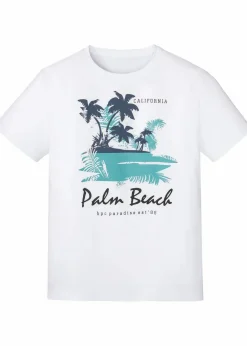 Herren bonprix Große Größen|Strandmode|T-Shirt aus reiner Bio-Baumwolle