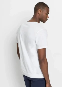 Herren bonprix Große Größen|Strandmode|T-Shirt aus reiner Bio-Baumwolle