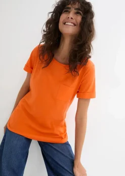Outlet T-Shirt aus reiner Bio-Baumwolle Damen Shirts & Tops|Nachhaltigere Materialien