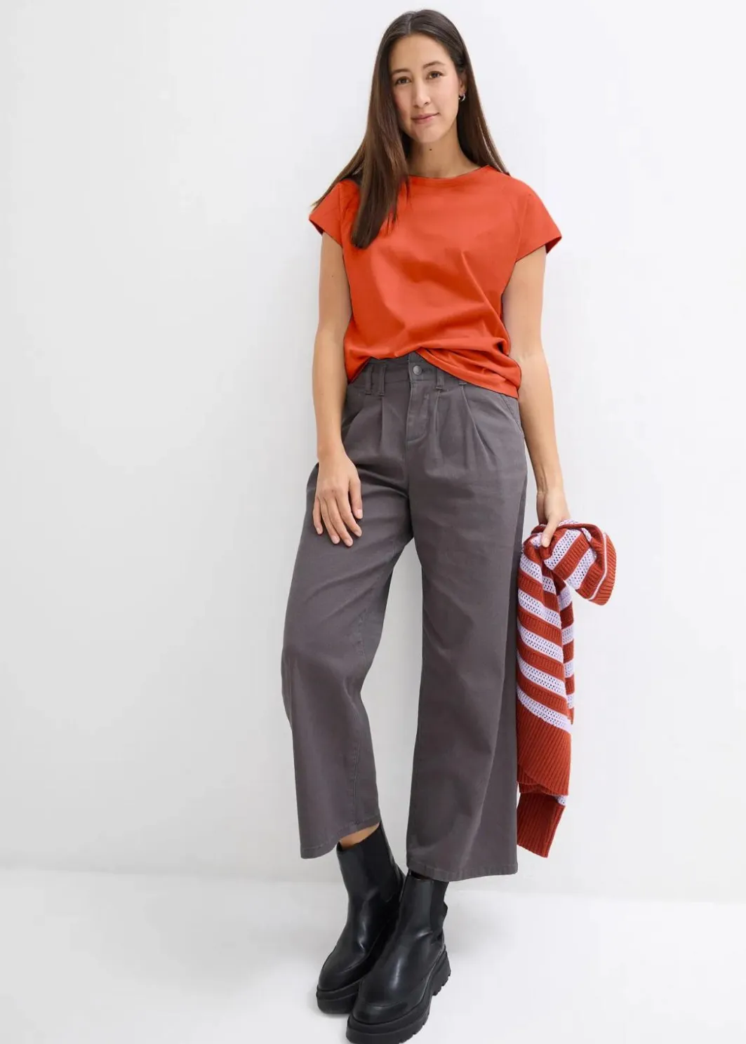 Discount T-Shirt aus reiner Bio-Baumwolle Damen Nachhaltigere Materialien|Shirts & Tops