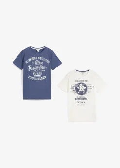 Discount T-Shirt aus reiner Bio-Baumwolle (2er Pack) Kinder Jungen 9-16 Jahre·Mehrfachpacks|Jungen 9-16 Jahre·Shirts