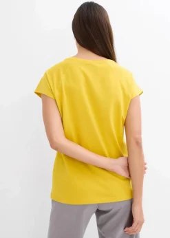 Damen bonprix Nachhaltigere Materialien|Shirts & Tops|T-Shirt aus reiner Bio-Baumwolle