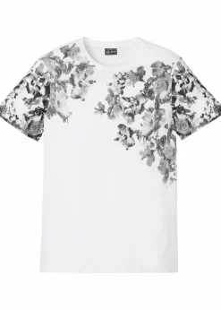 Herren bonprix Große Größen|Shirts & Polos|T-Shirt aus reiner Bio-Baumwolle, Slim Fit