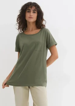 Best T-Shirt aus reiner Bio-Baumwolle Damen Bekleidung·Röcke|Basics