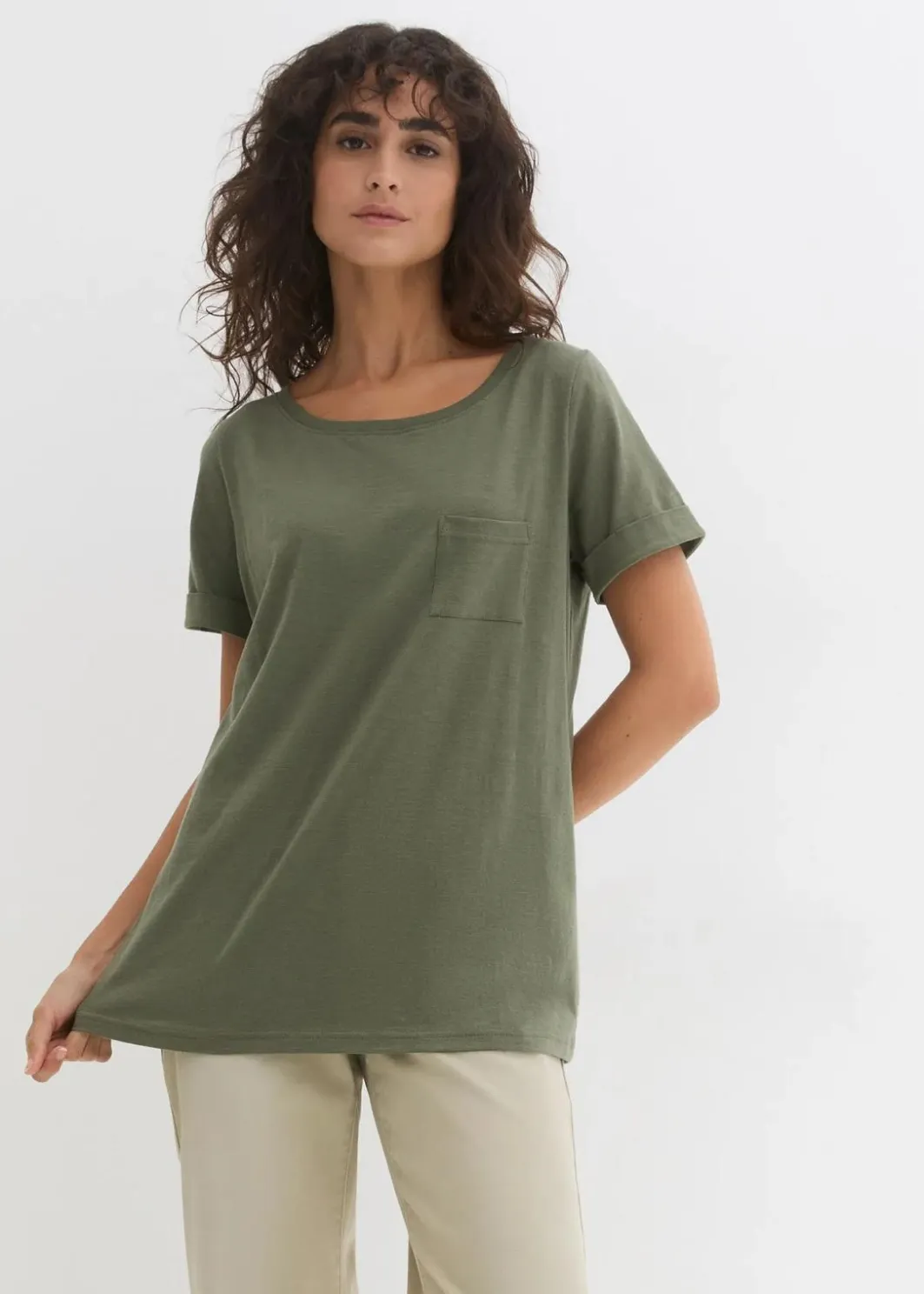 Best T-Shirt aus reiner Bio-Baumwolle Damen Bekleidung·Röcke|Basics