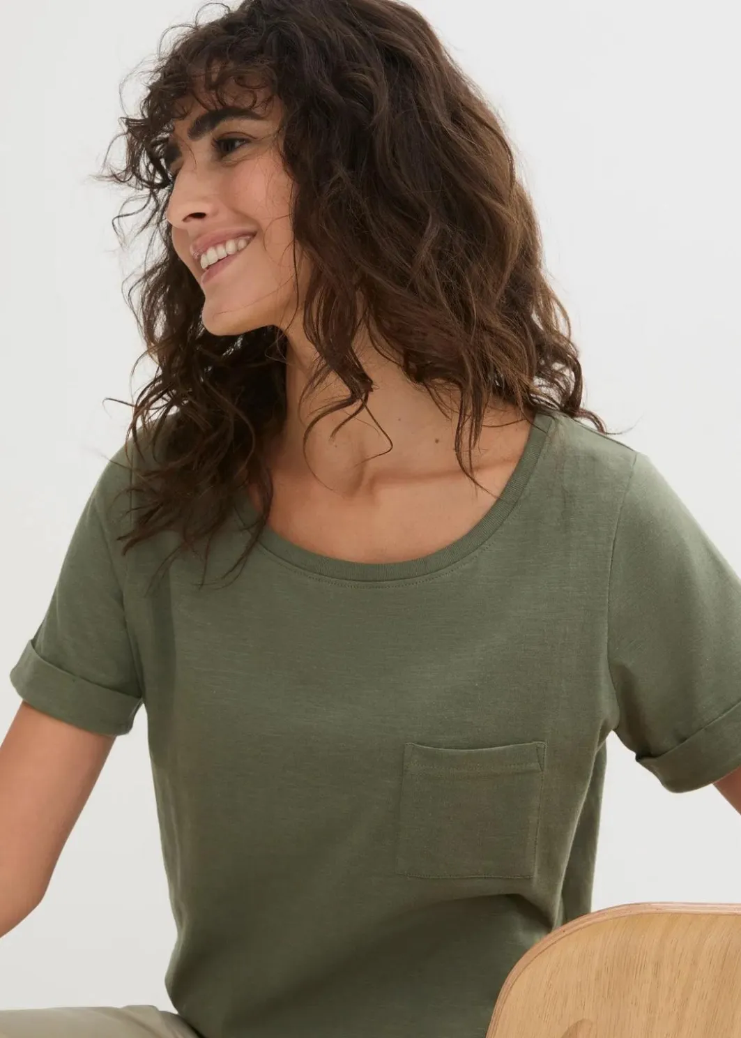 Best T-Shirt aus reiner Bio-Baumwolle Damen Bekleidung·Röcke|Basics