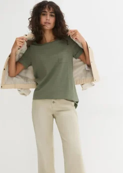 Best T-Shirt aus reiner Bio-Baumwolle Damen Bekleidung·Röcke|Basics