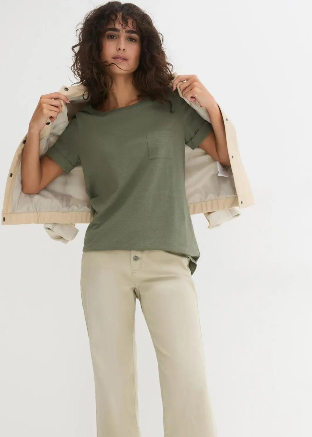 Best T-Shirt aus reiner Bio-Baumwolle Damen Bekleidung·Röcke|Basics