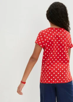 Kinder bonprix Mädchen 2-8 Jahre·Nachhaltigere Materialien|Mädchen 9-16 Jahre·Nachhaltigere Materialien|T-Shirt aus reiner Bio-Baumwolle (2er Pack)