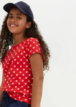Kinder bonprix Mädchen 2-8 Jahre·Nachhaltigere Materialien|Mädchen 9-16 Jahre·Nachhaltigere Materialien|T-Shirt aus reiner Bio-Baumwolle (2er Pack)