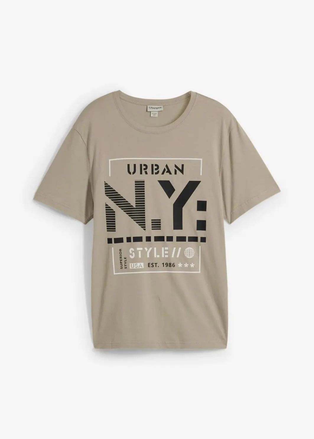 Herren bonprix Shirts & Polos|Große Größen|T-Shirt aus reiner Bio-Baumwolle
