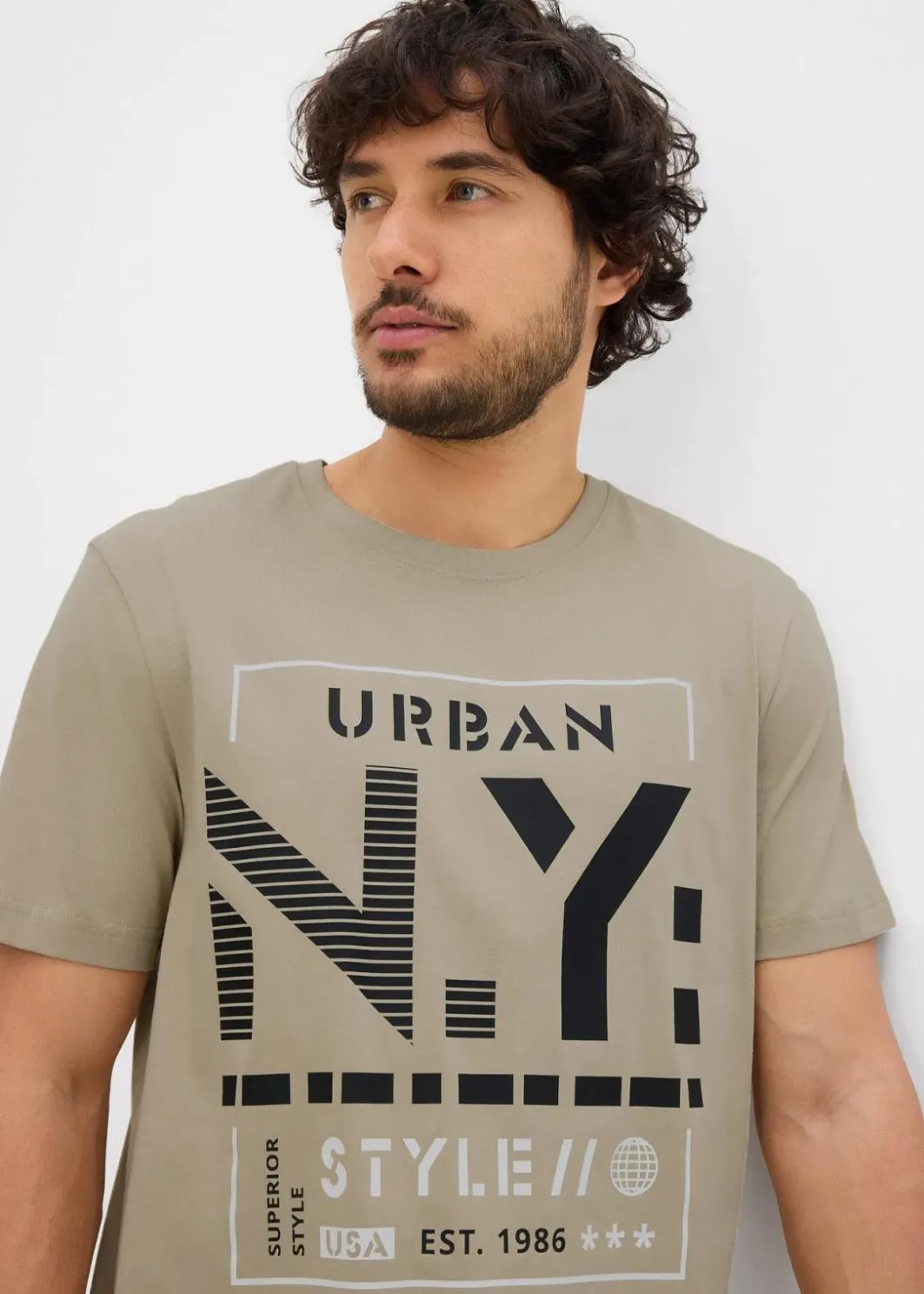 Herren bonprix Shirts & Polos|Große Größen|T-Shirt aus reiner Bio-Baumwolle