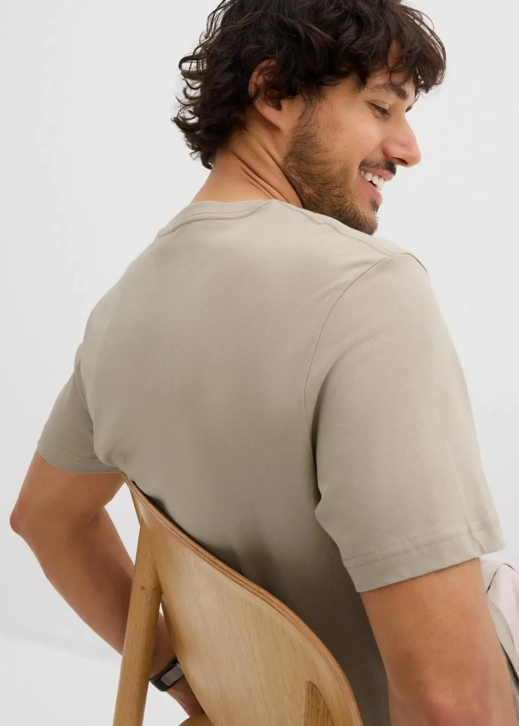 Herren bonprix Shirts & Polos|Große Größen|T-Shirt aus reiner Bio-Baumwolle