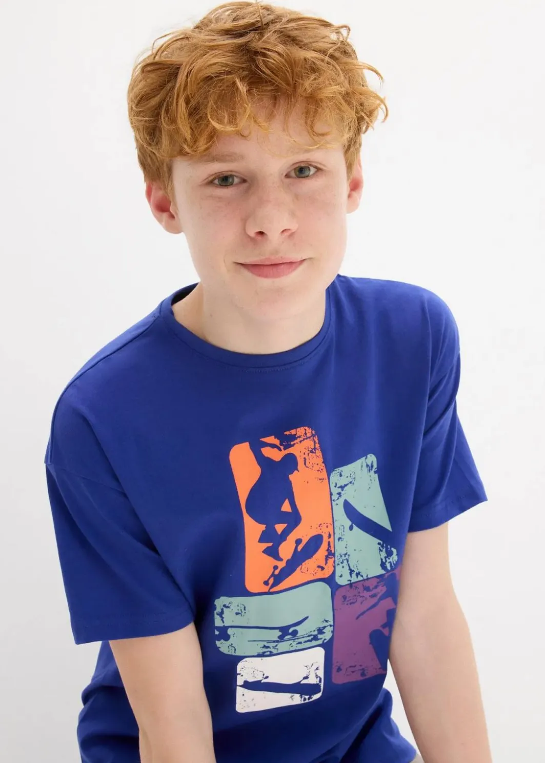 Kinder bonprix Jungen 2-8 Jahre·Nachhaltigere Materialien|Jungen 9-16 Jahre·Shirts|T-Shirt aus reiner Bio-Baumwolle