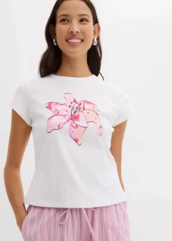 Damen bonprix Shirts & Tops|Nachhaltigere Materialien|T-Shirt aus reiner Bio-Baumwolle