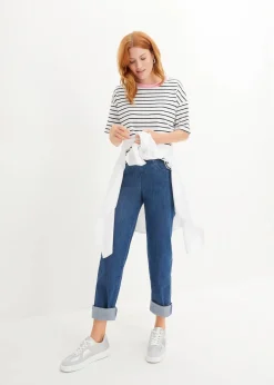 Damen bonprix Nachhaltigere Materialien|Shirts & Tops|T-Shirt aus reiner Bio-Baumwolle