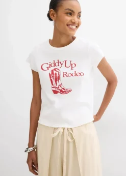 Damen bonprix Shirts & Tops|Nachhaltigere Materialien|T-Shirt aus reiner Bio-Baumwolle