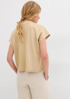 Damen bonprix Nachhaltigere Materialien|Shirts & Tops|T-Shirt aus reiner Bio-Baumwolle