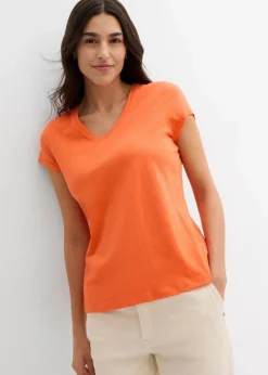 T-Shirt aus reiner Bio-Baumwolle (2er Pack) Damen Nachhaltigere Materialien|Shirts & Tops