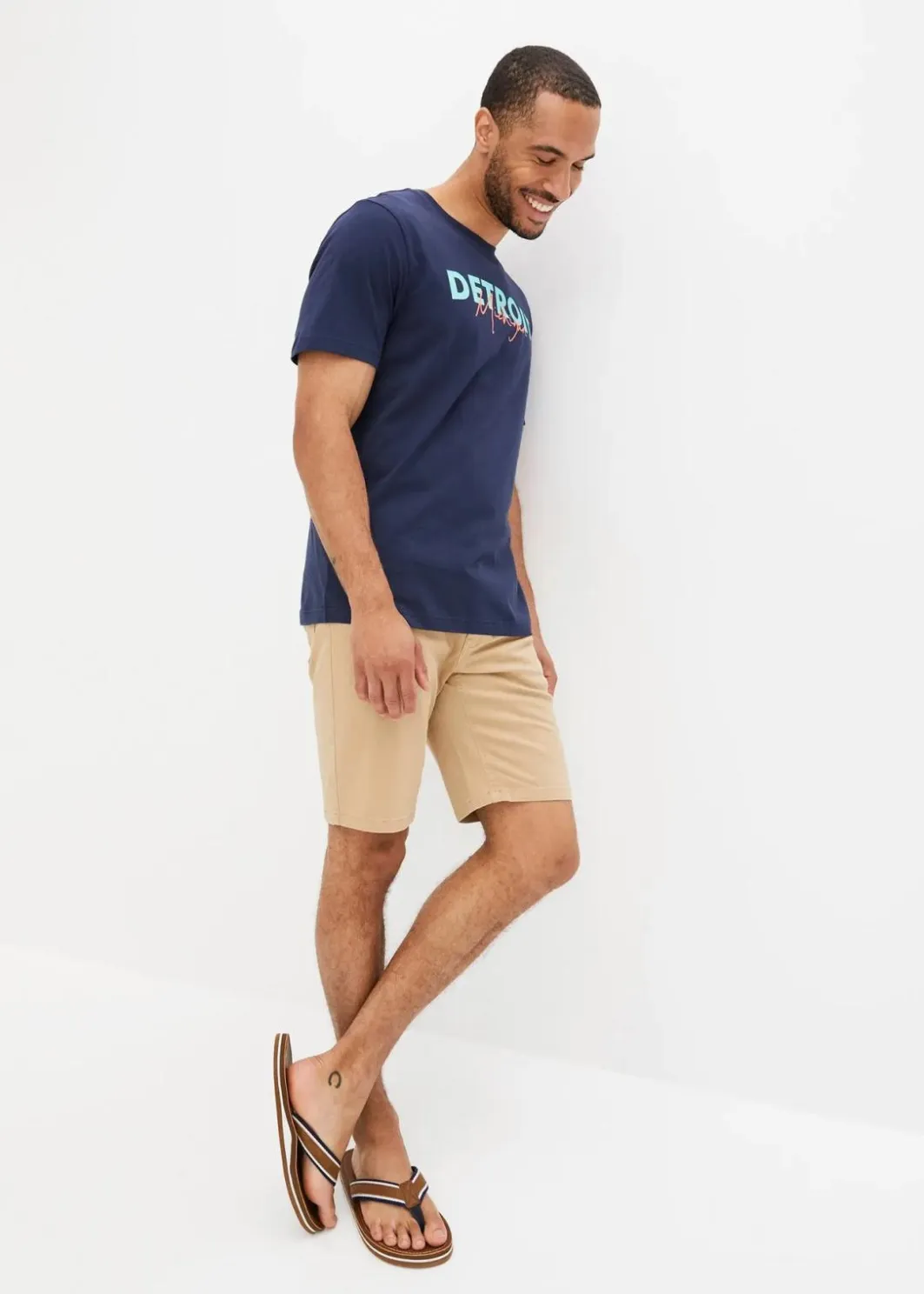 Herren bonprix Shirts & Polos|Große Größen|T-Shirt aus reiner Bio-Baumwolle