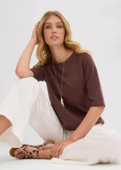 Discount T-Shirt aus reiner Bio-Baumwolle, (2er Pack) Damen Nachhaltigere Materialien|Shirts & Tops