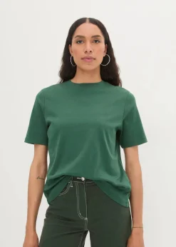 Sale T-Shirt aus reiner schwerer Bio-Baumwolle Damen Shirts & Tops|Basics