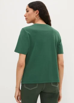 Sale T-Shirt aus reiner schwerer Bio-Baumwolle Damen Shirts & Tops|Basics