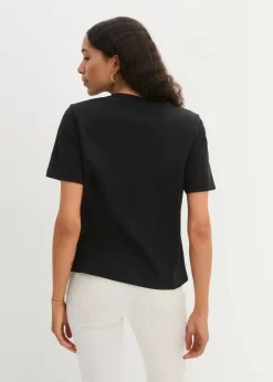 Clearance T-Shirt aus reiner schwerer Bio-Baumwolle Damen Shirts & Tops|Basics