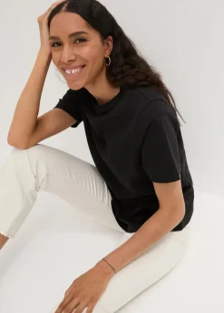 Clearance T-Shirt aus reiner schwerer Bio-Baumwolle Damen Shirts & Tops|Basics