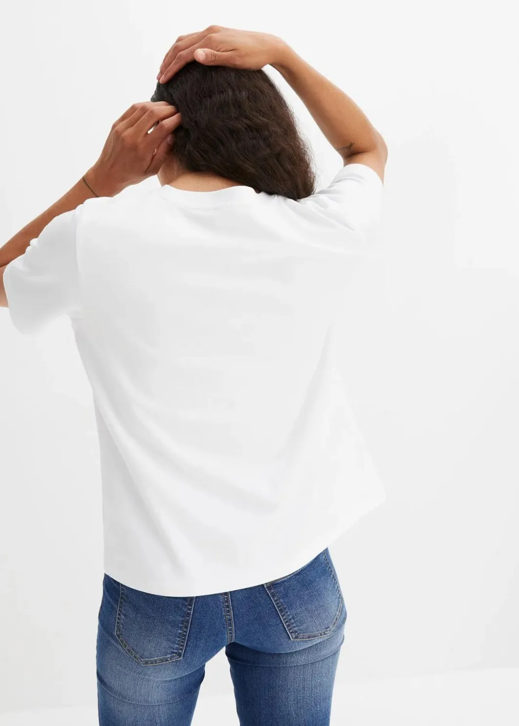 Damen bonprix Shirts & Tops|Basics|T-Shirt aus reiner schwerer Bio-Baumwolle