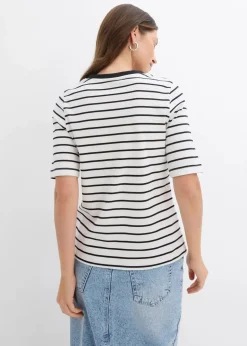 New T-Shirt aus schwerer Bio-Baumwolle Damen Bekleidung·Röcke|Basics