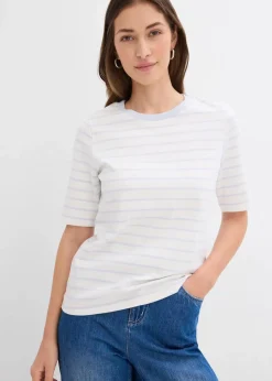 Damen bonprix Nachhaltigere Materialien|Shirts & Tops|T-Shirt aus schwerer Bio-Baumwolle
