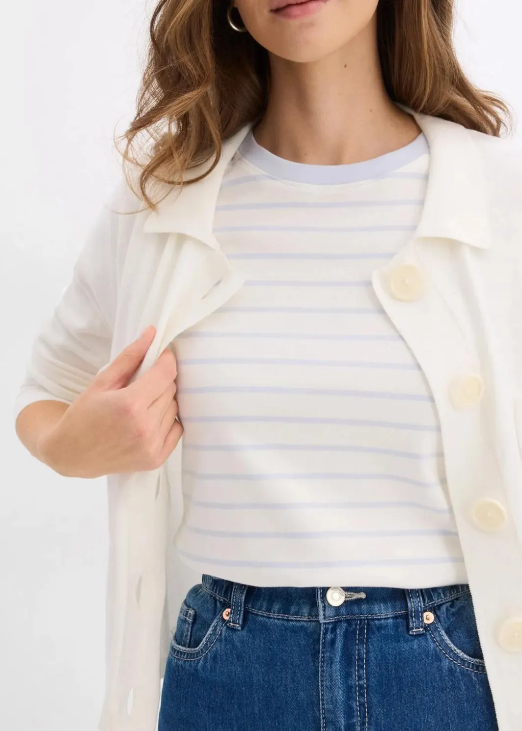 Damen bonprix Nachhaltigere Materialien|Shirts & Tops|T-Shirt aus schwerer Bio-Baumwolle