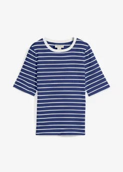 Damen bonprix Nachhaltigere Materialien|Shirts & Tops|T-Shirt aus schwerer Bio-Baumwolle