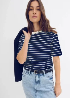 Damen bonprix Nachhaltigere Materialien|Shirts & Tops|T-Shirt aus schwerer Bio-Baumwolle