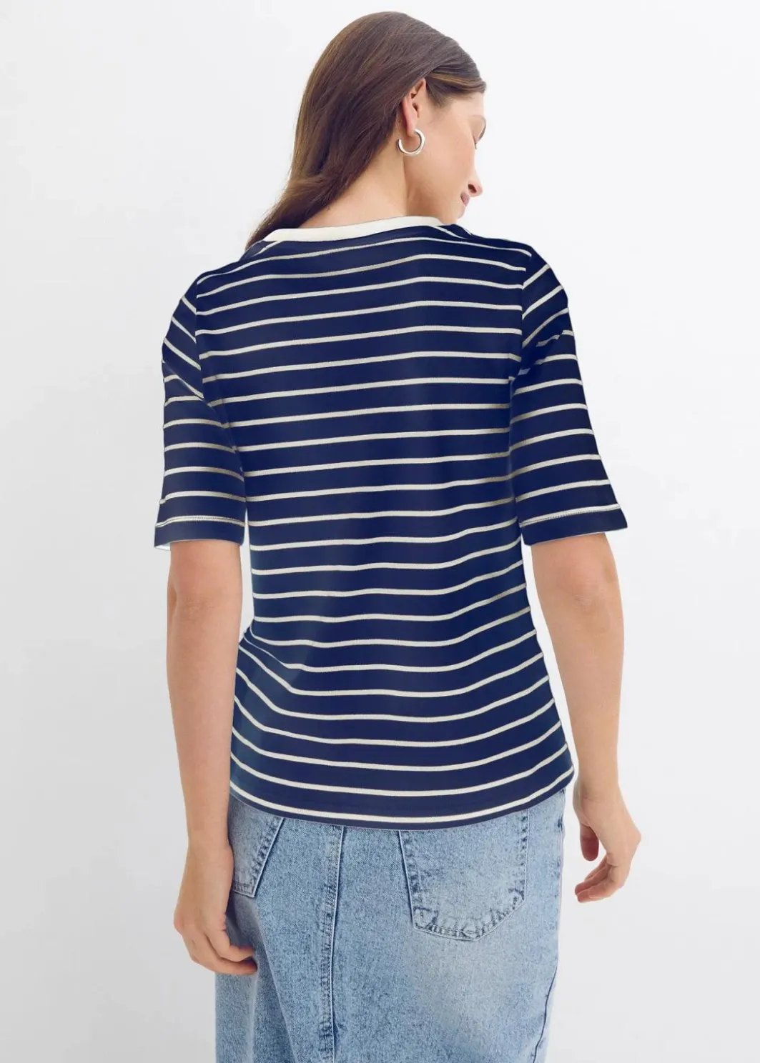 Damen bonprix Nachhaltigere Materialien|Shirts & Tops|T-Shirt aus schwerer Bio-Baumwolle