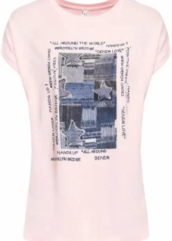 Sale T-Shirt aus softem Viskose-Mix Damen Shirts & Tops