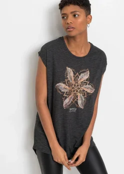 Damen bonprix Shirts & Tops|T-Shirt aus softem Viskose-Mix
