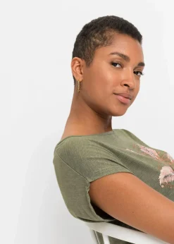 T-Shirt aus softem Viskose-Mix Damen Shirts & Tops