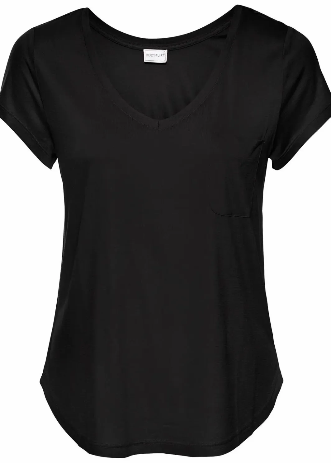 T-Shirt aus softer Viskose Damen Shirts & Tops|Basics