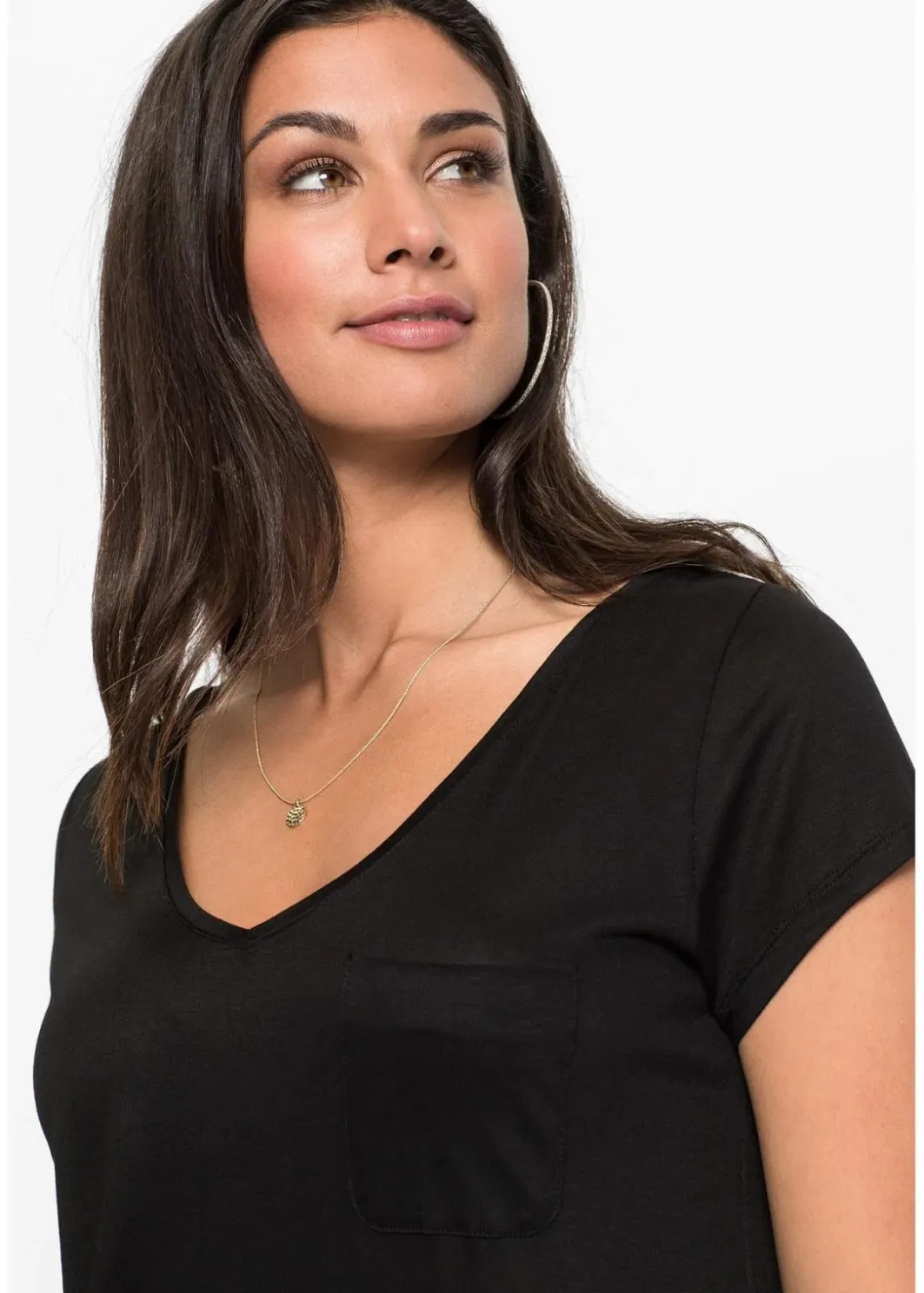 T-Shirt aus softer Viskose Damen Shirts & Tops|Basics