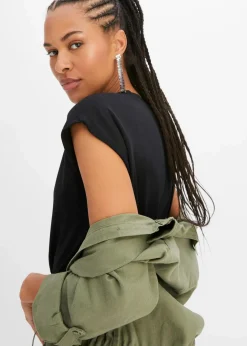 New T-Shirt aus softer Viskose Damen Nachhaltigere Materialien|Shirts & Tops
