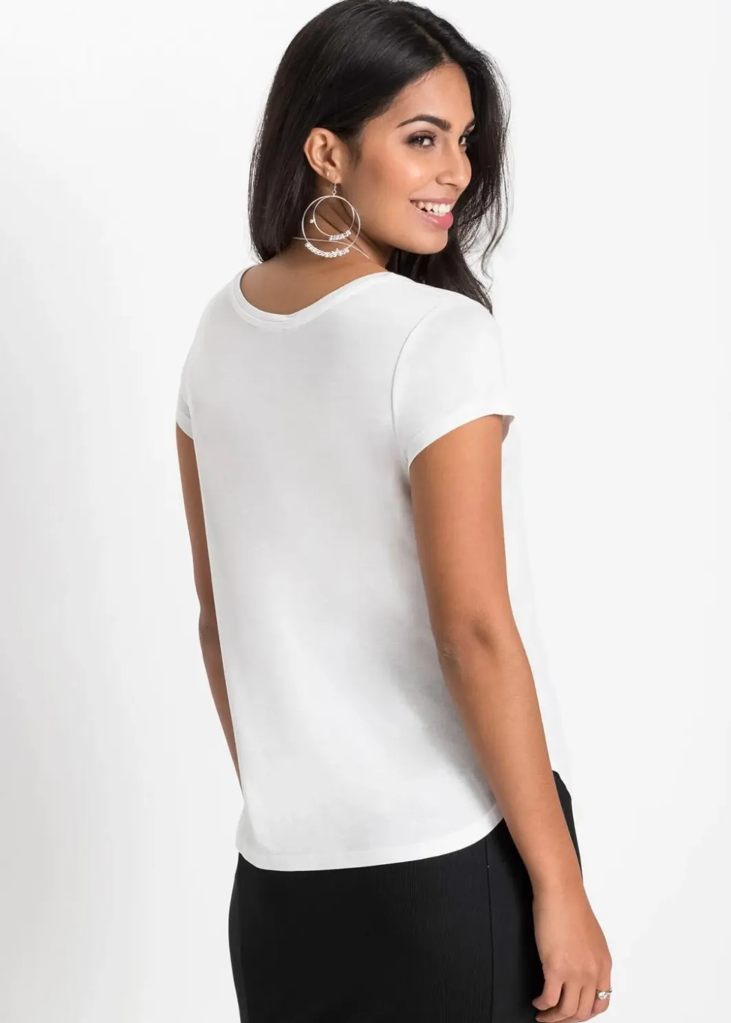 Damen bonprix Basics|Shirts & Tops|T-Shirt aus softer Viskose