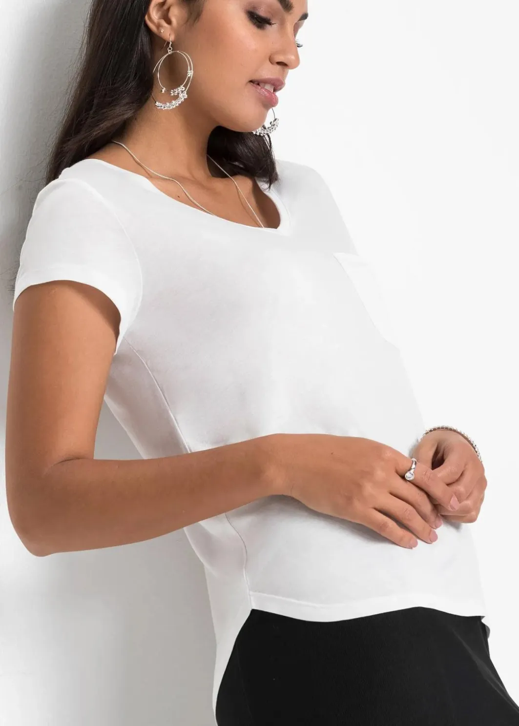 Damen bonprix Basics|Shirts & Tops|T-Shirt aus softer Viskose