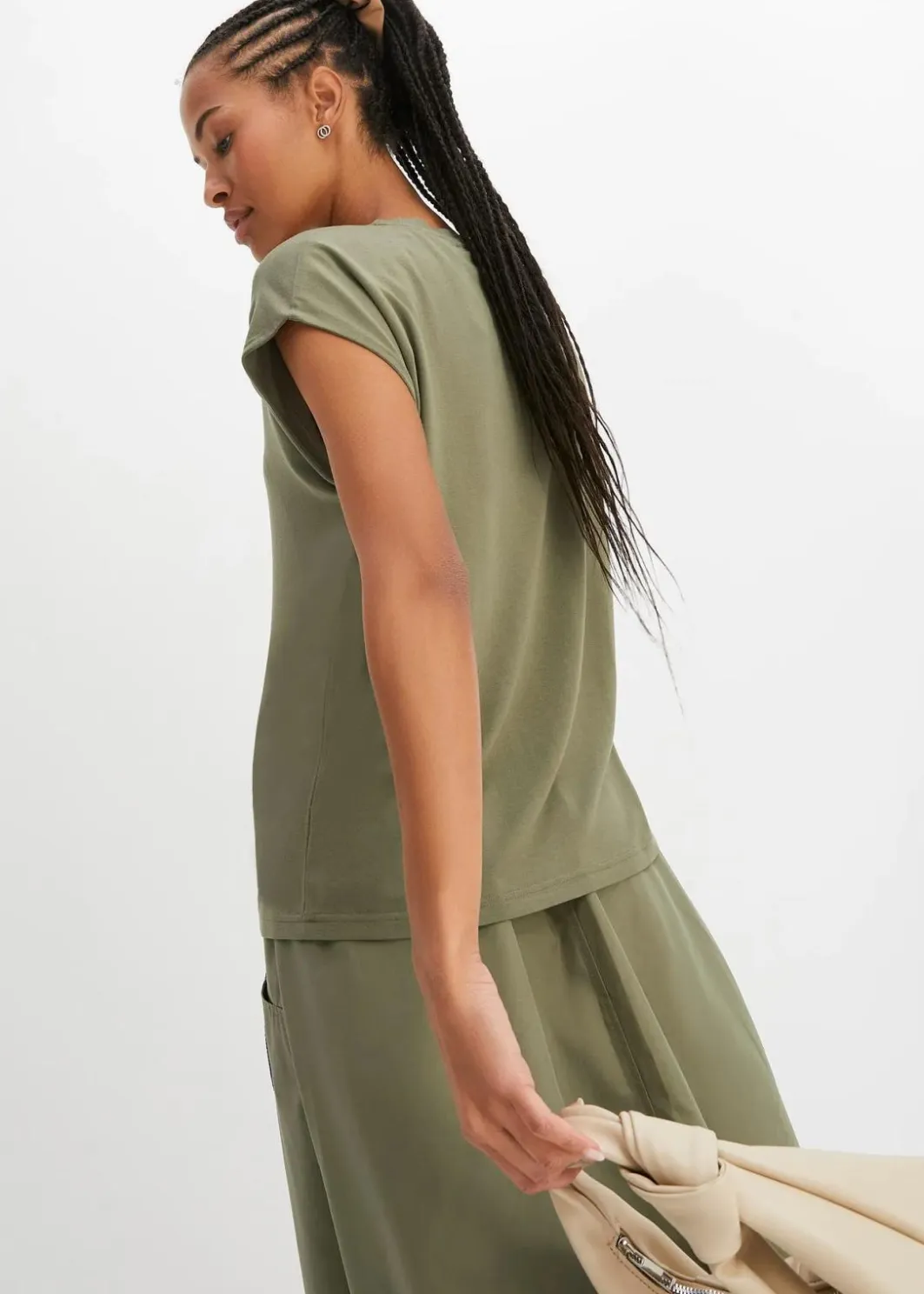 Damen bonprix Nachhaltigere Materialien|Shirts & Tops|T-Shirt aus softer Viskose